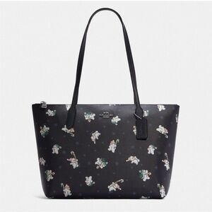 Coach snowman tote